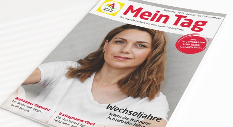 Transkranielle Pulsstimulation (TPS) in Apotheken-Zeitschrift: "Mein Tag" - Alzheimer Deutschland