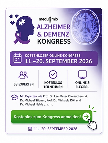 Medumio – Alzheimer-Demenz-Kongress – 11. bis 20. September 2026 Medumio - Alzheimer-Demenz-Kongress - 11. bis 20. September 2026